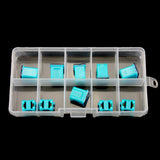 Maxbell 2x 10pcs Car Auto F2822-Z Standard Female Push In Cartridge Fuses 20AMP 32V