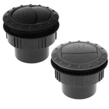 Maxbell 2xCar RV Motorhome Truck Trailer Inner Side Roof Air Vent Exhaust Outlet Black