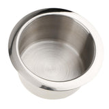 Maxbell 2pcs Stainless Steel Cup Drink Holder Polished for Boat Car Truck Camper RV