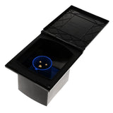 3xRV Camper 220V-240V 16A External Flush Hook Up Waterproof  Plug Socket Black