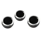 Maxbell 10x3 Pieces Air conditioner Knob Control Switch for Vela Vitz Vios black