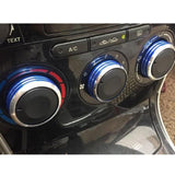 Maxbell 2x3 Pieces Air conditioner Knob Control Switch for Vela Vitz Vios blue