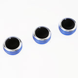 Maxbell 6x3 Pieces Air conditioner Knob Control Switch for Vela Vitz Vios blue