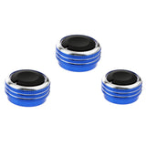 Maxbell 2x3 Pieces Air conditioner Knob Control Switch for Vela Vitz Vios blue