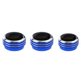 Maxbell 6x3 Pieces Air conditioner Knob Control Switch for Vela Vitz Vios blue