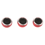 Maxbell 6x3 Pieces Air conditioner Knob Control Switch for Vela Vitz Vios red