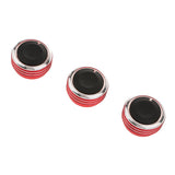 Maxbell 6x3 Pieces Air conditioner Knob Control Switch for Vela Vitz Vios red