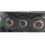 Maxbell 6x3 Pieces Air conditioner Knob Control Switch for Vela Vitz Vios red