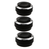 Maxbell 3x3 Pieces Air conditioner Knob Control Switch for Vela Vitz Vios classical black