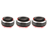 3pcs Air Conditioning AC Panel Control Switch Knob for 02-16 VW Polo Black