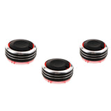 3pcs Air Conditioning AC Panel Control Switch Knob for 02-16 VW Polo Black