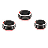 3pcs Air Conditioning AC Panel Control Switch Knob for 02-16 VW Polo Black