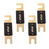 Maxbell 2x4pcs Universal 200AMP ANL Gold Plated Flat Blade Fuses for Car Auto Vehicle