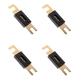 Maxbell 2x4pcs Universal 200AMP ANL Gold Plated Flat Blade Fuses for Car Auto Vehicle