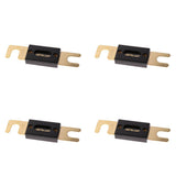 Maxbell 2x4pcs Universal 200AMP ANL Gold Plated Flat Blade Fuses for Car Auto Vehicle
