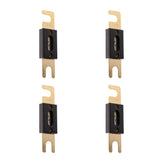 Maxbell 2x4pcs Universal 200AMP ANL Gold Plated Flat Blade Fuses for Car Auto Vehicle