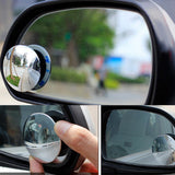 Maxbell 2x2 Pieces Car Blind Spot Mirror 360 Wide Angle Adjustable Rear Side View  A