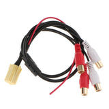 Maxbell 2xMini ISO AUX Adapter 4RCA Cable for Blaupunkt VW Audi Seat Skoda Ford