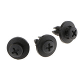 Maxbell 2x100Pcs Plastic Rivets Car Bumper Fender Clips Door Panel Screws 6mm Hole Dia