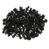 Maxbell 2x100Pcs Plastic Rivets Car Bumper Fender Clips Door Panel Screws 6mm Hole Dia