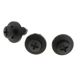 Maxbell 2x100Pcs Plastic Rivets Car Bumper Fender Clips Door Panel Screws 6mm Hole Dia