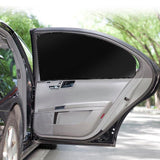 Maxbell 4x1 Pair Magnetic Sunshade Shield Curtains Double Sides for Car Oblique Window