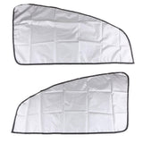 Maxbell 4x1 Pair Magnetic Sunshade Shield Curtains Double Sides for Car Oblique Window