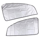 Maxbell 4x1 Pair Magnetic Sunshade Shield Curtains Double Sides for Car Oblique Window