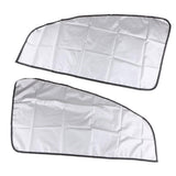 Maxbell 4x1 Pair Magnetic Sunshade Shield Curtains Double Sides for Car Oblique Window