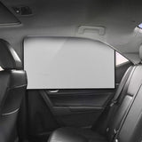 Maxbell 4x1 Pair Magnetic Sunshade Shield Curtains Double Sides for Car Oblique Window
