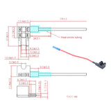 Maxbell 2x12 Pieces 5A 10A 15A 20A 25A 30A Mini Fuses for Add-a-circuit Fuse Holders