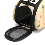 Maxbell Maxbell Foldable Pet Carrier Bag Dog Travel Carrier Bag For Small Pet Outdoor Yellow