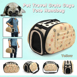 Maxbell Maxbell Foldable Pet Carrier Bag Dog Travel Carrier Bag For Small Pet Outdoor Yellow