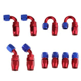 Maxbell AN 6 Nylon Braided Oil Fuel Hose for 10 Pieces Aluminum Fittings