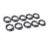 Maxbell 2x10 Pieces Stainless Steel Single Ear Clamps Hydraulic Hose 10 x 20.3-23.5mm
