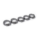 Maxbell 2x10 Pieces Stainless Steel Single Ear Clamps Hydraulic Hose 10 x 14.1-16.6mm