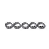 Maxbell 5x10 Pieces Stainless Steel Single Ear Clamps Hydraulic Hose 10 x 12.8-15.3mm