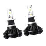 Pair H3 9V-32V Car Motorcycle LED Headlight Kit 6500K 50W Fog Lamp 6000LM