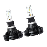 Pair H3 9V-32V Car Motorcycle LED Headlight Kit 6500K 50W Fog Lamp 6000LM