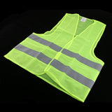 Maxbell 2xNeon Green Safety Vest Jacket for Reflective Strips High Visibility