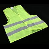 Maxbell 2xNeon Green Safety Vest Jacket for Reflective Strips High Visibility