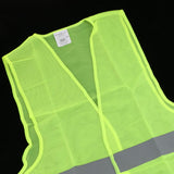 Maxbell 2xNeon Green Safety Vest Jacket for Reflective Strips High Visibility
