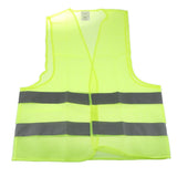 Maxbell 2xNeon Green Safety Vest Jacket for Reflective Strips High Visibility