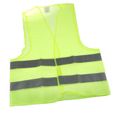 Maxbell 2xNeon Green Safety Vest Jacket for Reflective Strips High Visibility