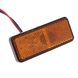 Maxbell 2xLED Reflector Brake Light Turn Signal Warning Lamp for Car Motorcycle Yellow