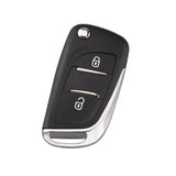 Maxbell 2x2BTN Modified Blade Flip Remote Key Shell for Peugeot 307 408 308 HCA CE536