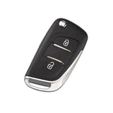 Maxbell 2x2BTN Modified Blade Flip Remote Key Shell for Peugeot 307 408 308 HCA CE536