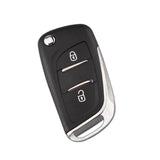 Maxbell 2x2BTN Modified Blade Flip Remote Key Shell for Peugeot 307 408 308 HCA CE536