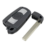 Maxbell 3x3BTN Car Remote Key Fob Case Shell for BMW 1 3 5 6 E90 E91 E92 E60 Series