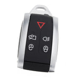 Maxbell 2x5 Buttons Remote Keyless Key Fob Case for Uncut Blade For Jaguar XF XK XKR
